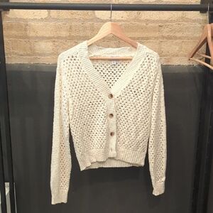 Evereve Cream Knit Sweater